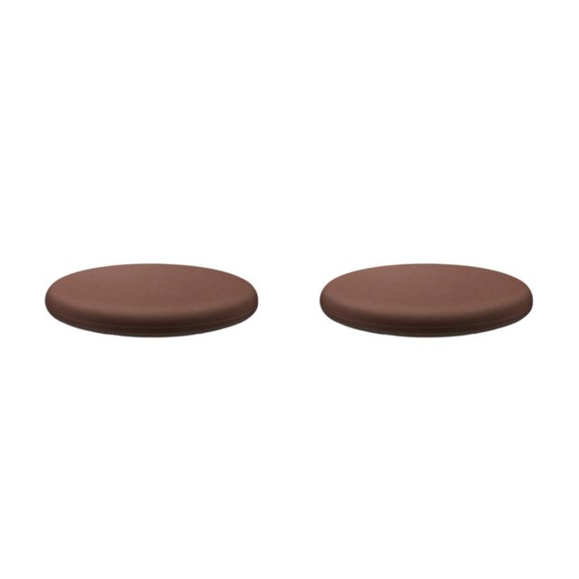 Baohd Chaise Coussin Doux Confortable et Peau Amicale Large Application Ronde Coussin Café 40cm 2Set
