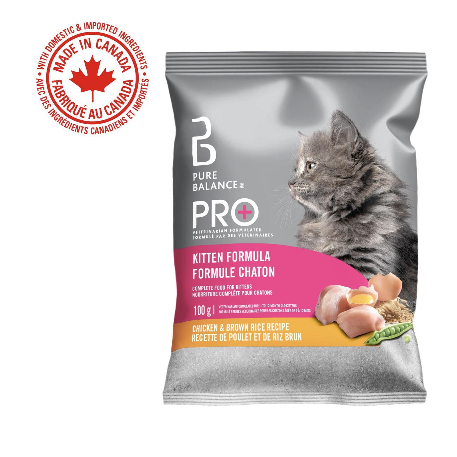 Pure Balance Pro+ Kitten Formula with Chicken & Brown Rice Dry Cat