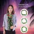 thumbnail image 4 of 3pcs Assorted Color Hawaiian Leis Tropical Party Simulated Flower Leaf Garland Necklace, 4 of 13