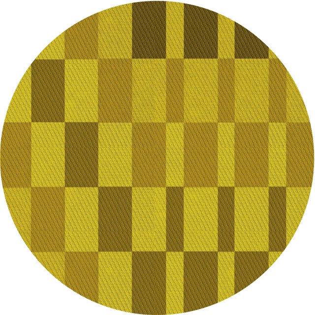 Ahgly Company Tapis d'Intérieur Lavables en Machine, Ronds, Transitionnels, Brun Bisque Foncé, Ronds de 8'