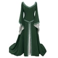 thumbnail image 2 of Gspmoly Robes Grande Taille pour Femmes aux Formes, Robe à Manches Longues à Col en V pour Femmes Longueur au Sol Robe de Cosplay Robes Formelles pour Femmes jusqu'à 70 % de Rabais, 2 of 3