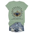 thumbnail image 4 of WEAIXIMIUNG T-Shirts Drôles Humour Adulte T-Shirt d'Été Décontracté pour Femme Imprimé à Manches Courtes Col Rond, 4 of 4
