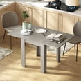 thumbnail image 2 of HOMCOM 55" Extendable Dining Table, Kitchen Table for 4-6 Person, Grey, 2 of 10