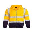 thumbnail image 3 of Unisex Workwear Coat Safety Reflective Strip Hoodies Jacket, 3 of 6