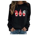 thumbnail image 1 of RKSTN Chandail pour Femmes Décontracté à Manches Longues Blouse à Imprimé de la Saint-Valentin Hauts Chandail Col Rond Coupe Ample Chandail, 1 of 3