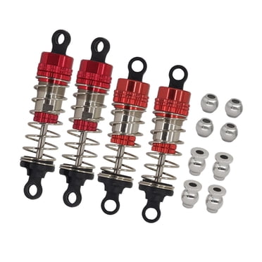 Xuanheng Metal Oil Shock Absorber Kit 66/72mm for 14210 14209 1/14 RC Car Accessories Red