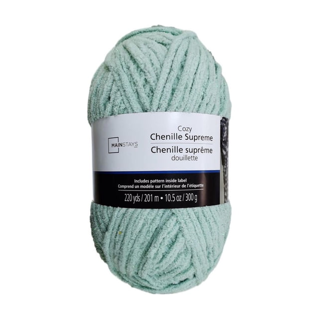 MAINSTAYS Cozy Mint Chenille Yarn