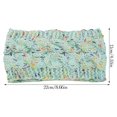 thumbnail image 3 of Bandeaux Automne Coupe-Vent Tête Élastique Multicolore Réglable avec Vague Torsadée Accessoires Cheveux pour Filles Bleu Vert, 3 of 6