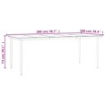 thumbnail image 5 of vidaXL 7 Piece Garden Dining Set Black Steel and Textilene, 5 of 5