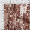 thumbnail image 2 of oneOone Polyester Spandex Maroon Fabric Asian Mix Floral Fabric For Sewing Printed Craft Fabric By The Yard 56 Inch Wide, 2 of 4