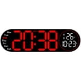thumbnail image 4 of Chmadoxn Alarm Clock 17.3-inch Living Room Wall Clock With Multifunctional LED Electronic Clock Large Size Alarm Clock Temperature And Humidity Clock alarm clock, 4 of 5