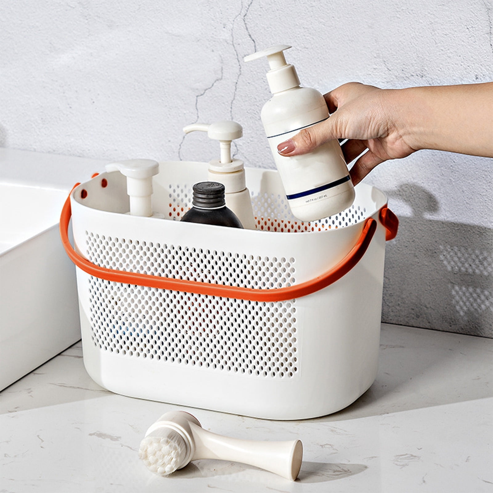 Boovnll Shower Caddy Dorm Plastic Large Capacity Multifunctional Portable Shower Caddy Lightweight Hand-Carrying Design Bathroom Kitchen Camp Gym Shower Caddy Portable
