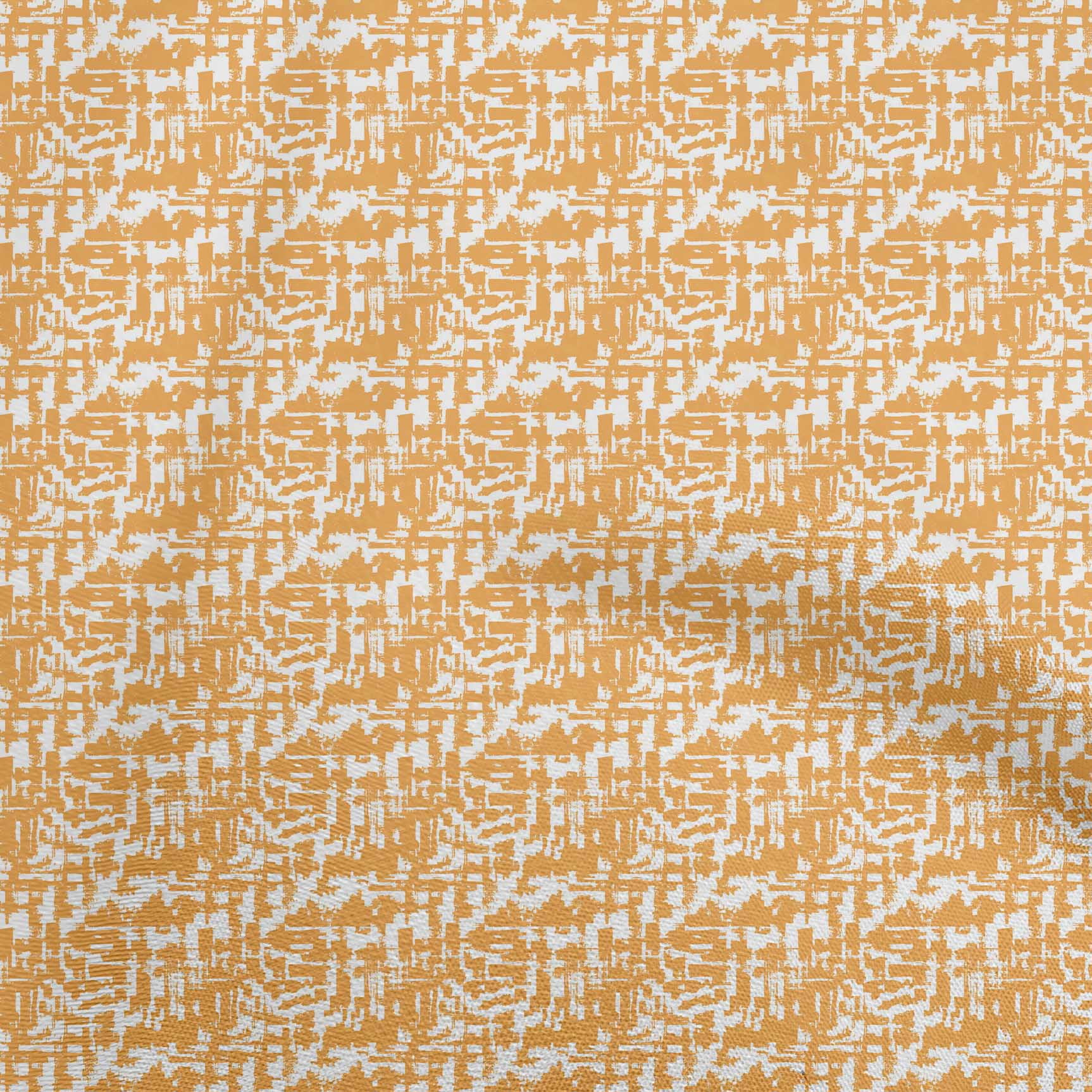 oneOone Cotton Poplin Orange Fabric Abstracts Sewing Material Print Fabric By The Yard 56 Inch Wide