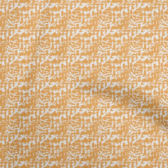oneOone Rayon Orange Fabric Abstracts Fabric For Sewing Printed Craft Fabric By The Yard 56 Inch Wide