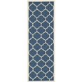 thumbnail image 1 of Safavieh Courtyard Navy Indoor Outdoor Rug - Runner 2'3" x 8', 1 of 1