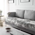 thumbnail image 3 of JOLUSERE Luxury Ultra Soft Faux Fur Area Rugs,2'x5'Fuzzy Faux Fur Rugs for Living Room Bedroom,Grey, 3 of 9