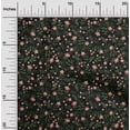 thumbnail image 2 of oneOone Cotton Silk Dark Rose Brown Fabric Florals Craft Projects Decor Fabric Printed By The Yard 42 Inch Wide, 2 of 4