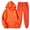 Orange, variant on Innerwin Hoodies And Sweatpant Set Solid Color Mens Tracksuit Winter Hooded Warm 2 Piece Hoodie Light Gray XL