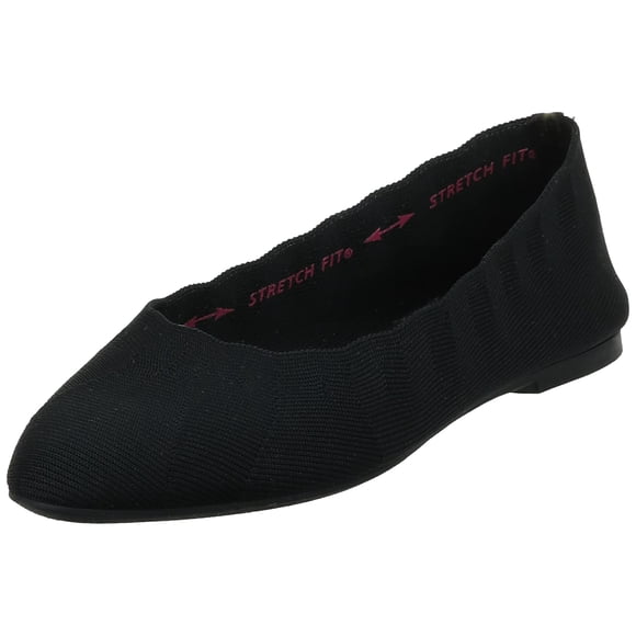 Skechers Women's Cleo Bewitch Ballet Flat,Black,11 M US