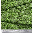 thumbnail image 2 of Soimoi Green Velvet Fabric Leopard & Wild Animal Skin Print Sewing Fabric BTY 58 Inch Wide, 2 of 3