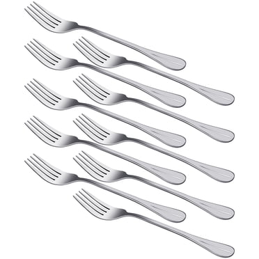 Unique Bargains Restaurant Dinner Metal Tableware Flatware Serving Fork 7 Inches Long 10PCS