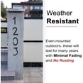 thumbnail image 4 of NACH 4 to 8 Inch Aluminum House Address Number Series - Stylish Floating Address Plaque for Home/Business Use - Modern Metal Numbers for Mailbox/Front Door - Maximum Rust Protection, Indoor/Outdoor, 4 of 6