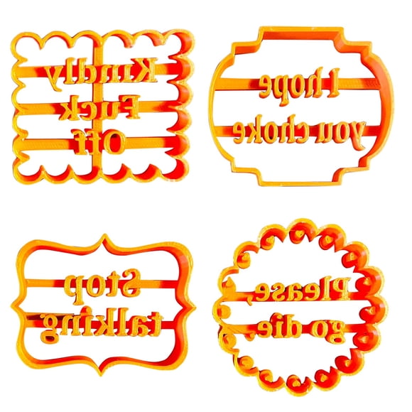 Bovemsi Popsicles Molds Cookie Molds With Good Wishes, Cutters Premium Design Shapes