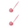 thumbnail image 3 of Maytalsory 2 in 1 Long Handle Soup Spoon Home Strainer Cooking Colander Kitchen Scoop Plastic ladle Tableware Kitchen Gadgets Free Shipping pink 1pcs 2Set, 3 of 6