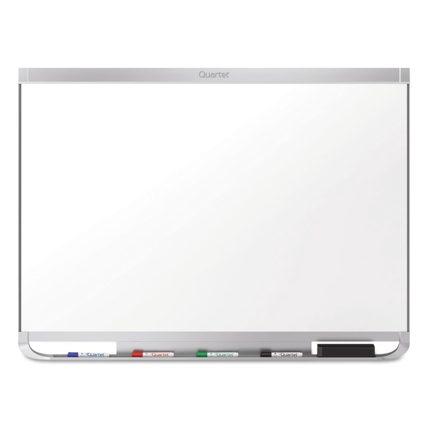 Quartet Magnetic Whiteboard, Porcelain, White Board, Dry Erase Board, 4' x 3', Aluminum Frame, Prestige 2 Duramax (P554AP2)