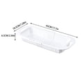 thumbnail image 3 of Plastic Sink Colander Basket Multipurpose Strainer 35cm Expandable to 45cm for Efficient Draining of Fruits and Vegetables in Kitchen Sinks Hzhnb | Plastic, White, 3 of 6