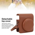 thumbnail image 3 of Portable & Protective Case for Mini 99,Retro PU Leather Protective Case,Portable Travel Storage Cover Bag with Strap for Instant Camera, 3 of 7