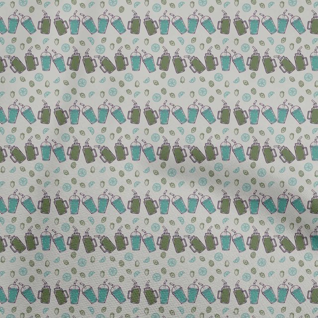 oneOone Velvet Light Gray Fabric Fruits Craft Projects Decor Fabric Printed By The Yard 58 Inch Wide