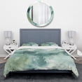 thumbnail image 2 of Designart 'Lost into the Blue' Geometric Bedding Set - Duvet Cover & Shams, 2 of 4