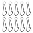 thumbnail image 1 of Unique Bargains 83Lbs Stainless Steel Fishing Snaps Swivels Clips Quick Change Black 150 Pack, 1 of 6