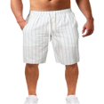 thumbnail image 2 of Pantalon à Rayures Verticales pour Hommes Style Décontracté d'Été, 2 of 5