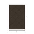 thumbnail image 2 of Mainstays tapis d’appoint intérieur moderne géométrique brun foncé, Touffeté à la machine, 29 po x 45 po , lavable à la machine, endos antidérapant, 2 of 5