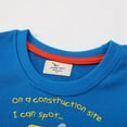 thumbnail image 4 of Toddler Boys Cotton Crewneck Sweatshirt Cartoon Car Embroidered Tops for 2-7, 4 of 5