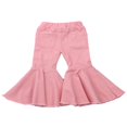thumbnail image 3 of Baby Girl Spring and Summer Pants Flare Trousers Elastic Waist With Pocket, 3 of 6
