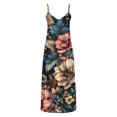 thumbnail image 4 of Ovzne Robes d'Été pour Femmes Robe pour Femme Robes d'Été pour Femmes Imprimé Sans Manches Col Rond Robe Décontractée Robes Robe de Vacances Imprimée Liquidation, 4 of 5