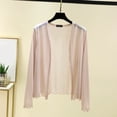 thumbnail image 2 of Womens Lightweight Summer Cardigan Rash Guard Long Sleeve Cover Up Open Front Wrap Cover Up Loungwear Sun Shawl, 2 of 7