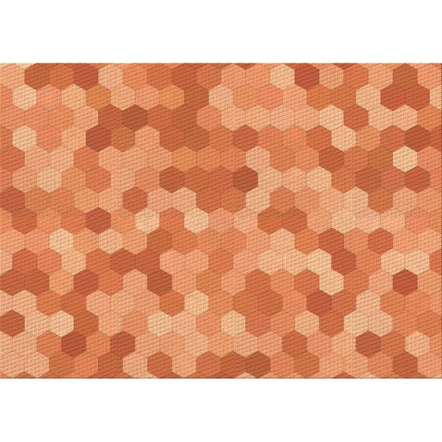 Ahgly Company Machine Washable Indoor Rectangle Transitional Orange Area Rugs, 2' x 4'