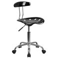 thumbnail image 1 of Scranton & Co Computer Task Office Chair in Black and Chrome, 1 of 9