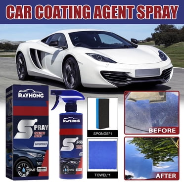 Rayhong Spray Coating Agent, Multi-Functional Coating Renewal Agent, 3 in 1 Ceramic Car Coating Spray, 3 in 1 High Protection Quick Car Coating Spray, Plastic Parts Refurbish Agent(Black)