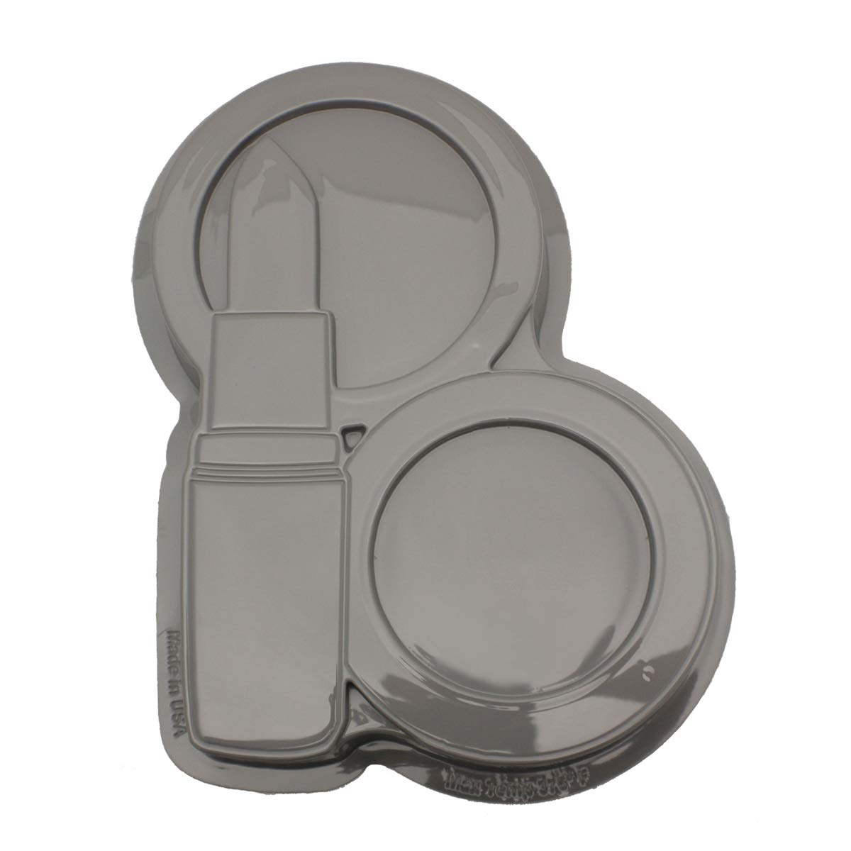 CK Products Rouge à Lèvres en Plastique Moule à Gâteau Compact Blanc
