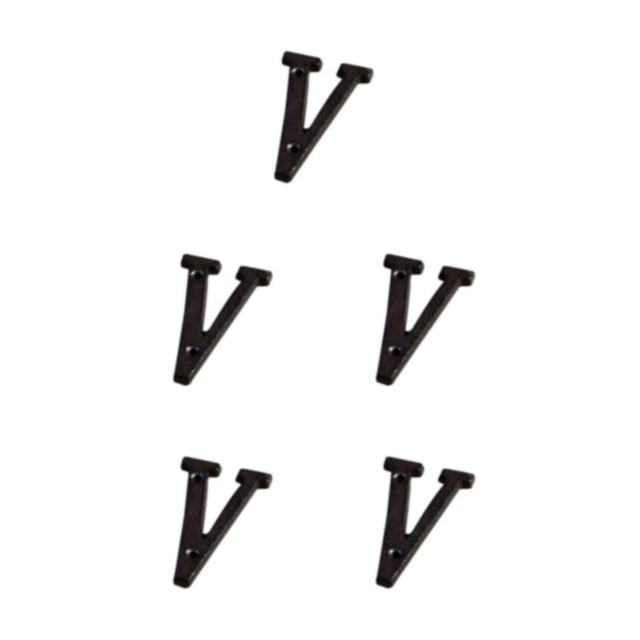 Transemion Durable And Rustproof Metal House Number Plaque For Stylish Door Decoration B17--V 5Set