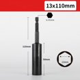 thumbnail image 1 of 110mm Deepen Socket Wrenches Hexagon Nut Driver Drill Bit H8-H14 Sleeve Adapter, 1 of 7