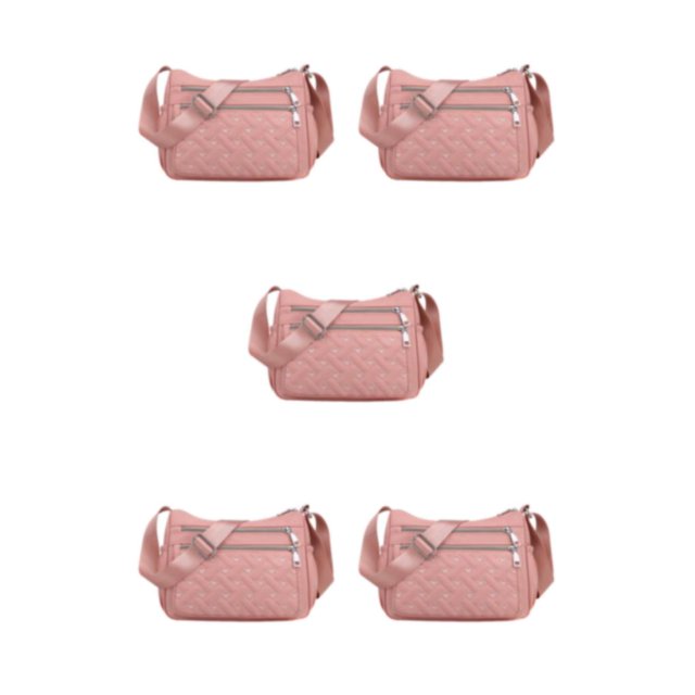 Maytalsory Crossbody Bag Premium For Multipurpose Large Capacity Polyester Messenger Bag Premiun Multiple Occations Gift pink 5Set