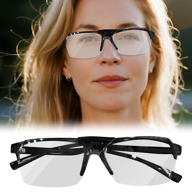 Lunettes de Lecture Relevables avec Design à Pince Filtrant la Lumière Bleue pour l'Aide à la Lecture et les Yeux