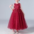 thumbnail image 5 of LOVZFMLL Jupe Princesse à Nœud pour Filles, Été, Manches Courtes, Volants, Dentelle, Col Rond, Broderie, en Maille, 5 of 5