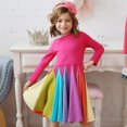 thumbnail image 2 of Mistaha Girls Rainbow Dress Princess Dress OP Pink, 2 of 8